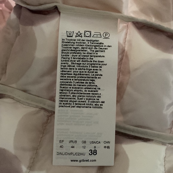 GIL BRET REAL DOWN BUTTON BLUSH PUFFER JACKET 8 EXCELLENT - Picture 10 of 10